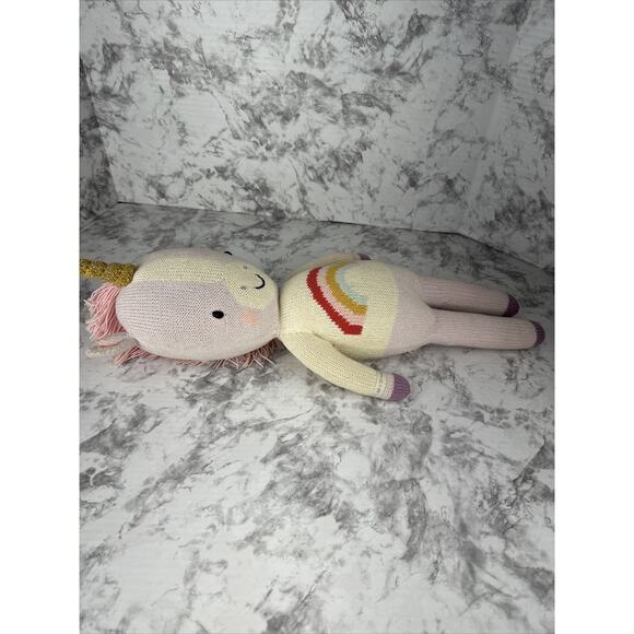 Cuddle Kind Zoe The Unicorn 22" Plush Stuffed Animal - Picture 6 of 11